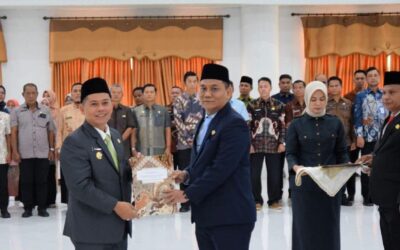 Bupati PMA Lantik Sekda & 3 Kepala OPD Palas, Pertama Terapkan SIMATA di Sumut